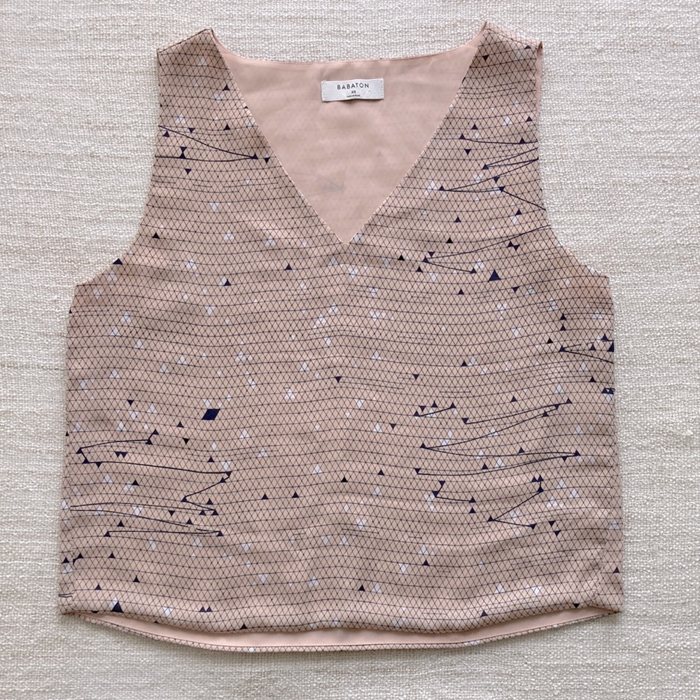 Aritzia/Babaton Printed Murphy Blouse XS